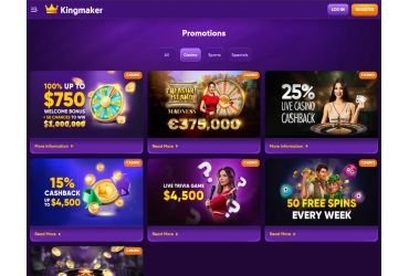 Découvrez le Roi de l'Argent : Les Meilleures Experiences au Kingmaker Casino - aperçu